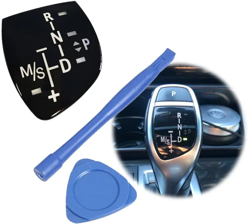 Car Gear Sticker Shift Knob Panel Cover for BMW Models X1 X3 X5 X6 F01 F10 F30 F35 F18 GT 1 3 5 6 7 Series Short Type