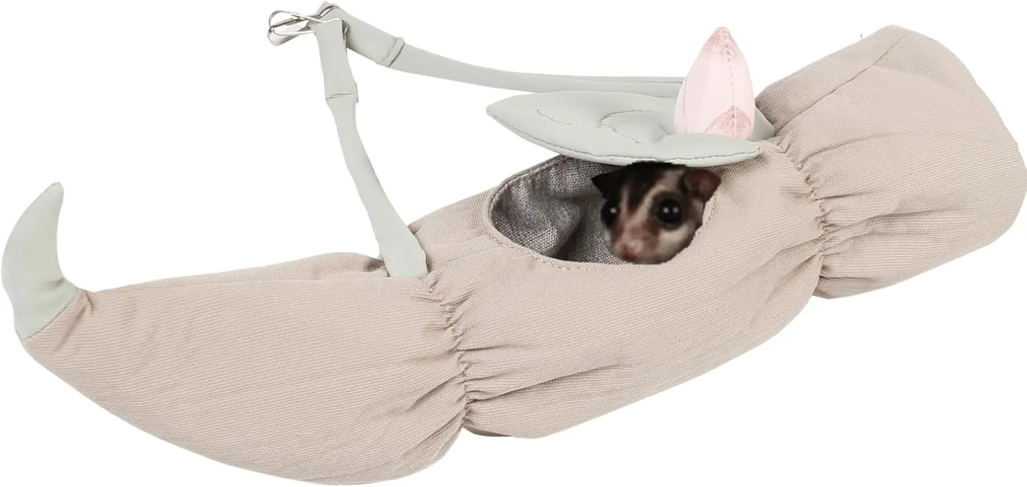 Carrier Bag for Hamster Guinea Pigs Sugar Glider Small Pet Outside Travel Bag with Shoulder Strap Breathable Portable Outgoing Bag Hamster Hanging Hammock Bed for Cage