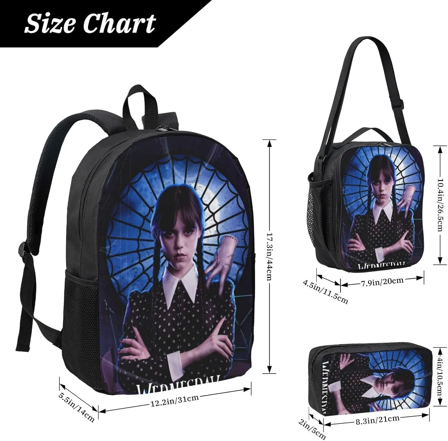 Casual 3 Piece Travel Backpack Laptop Backpack Solid Color 17 Inch Outdoor Backpack Unisex (style-1,One size)