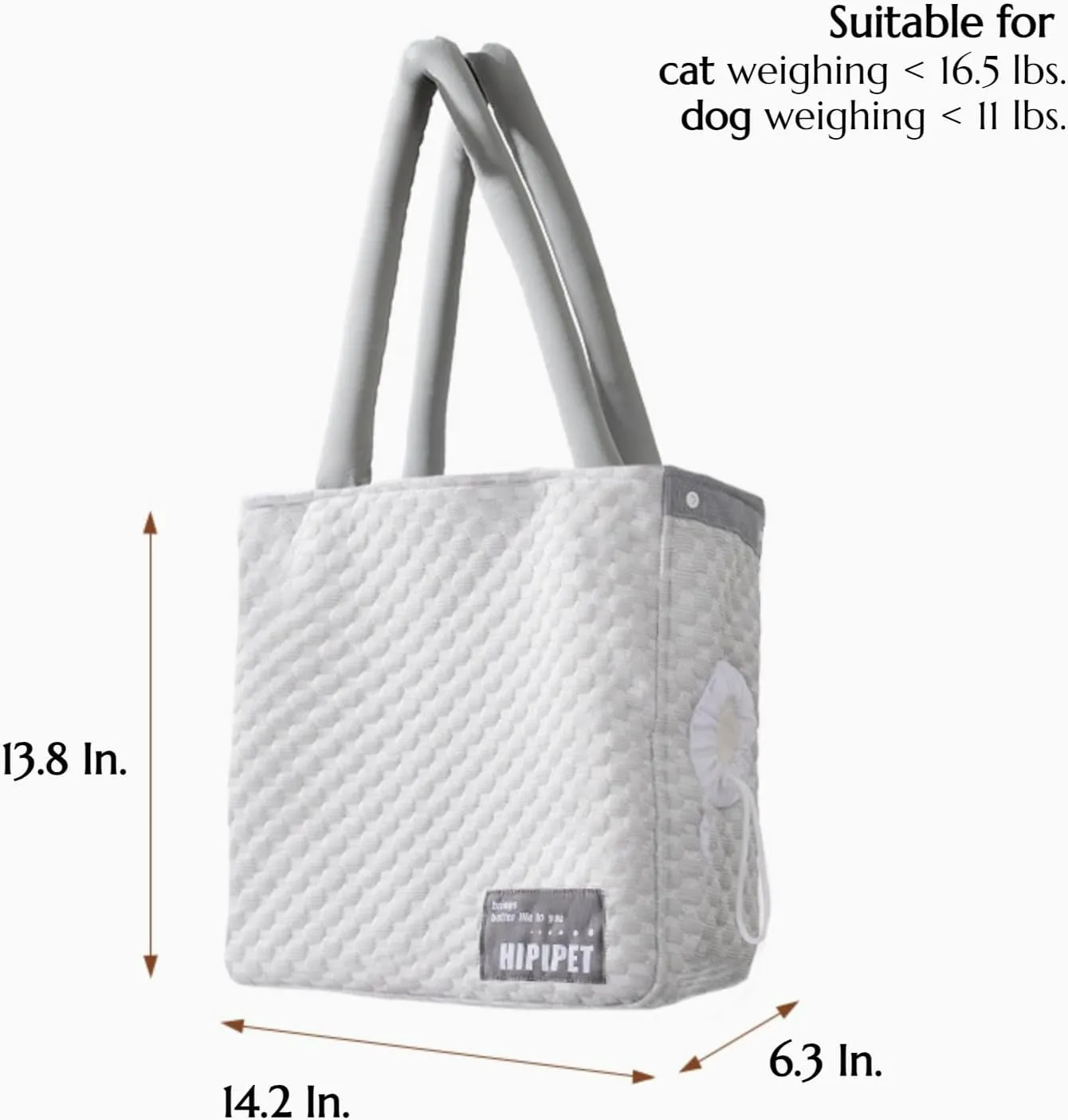Cat Puppy Portable Big Eyes Monster Carrier Bag Head-Out Summer Cool Handheld & Shoulder Strap Durable Foldable Easy to Carry Bag Pet Accessories for Cat Small Dog (Grey)