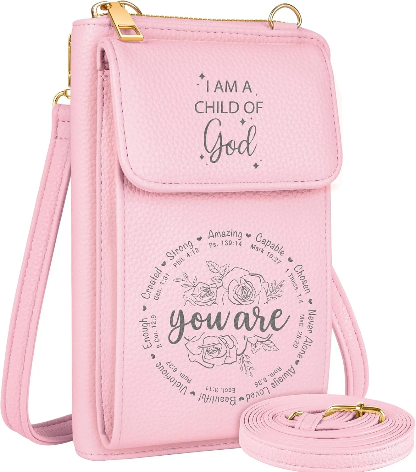 Cell Phone Purse Crossbody Bags for Women - Cute Design Leather Cellphone Bag Small Wallet Purses with Strap
