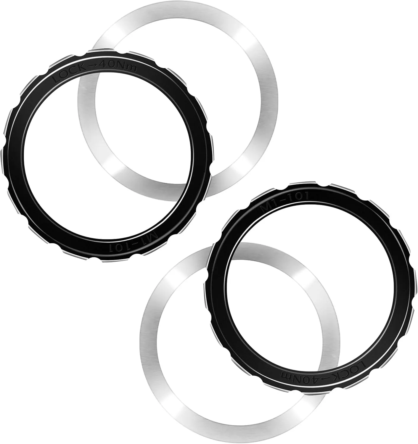 Central Lock disc Brake Rotor Lock Ring 2 PCS, Fit for All Campagnolo M1-101B and Fulcrum disc Brake Wheels, AFS disc Brake Wheel Set, Disc Lock Ring for Bicycle Accessories