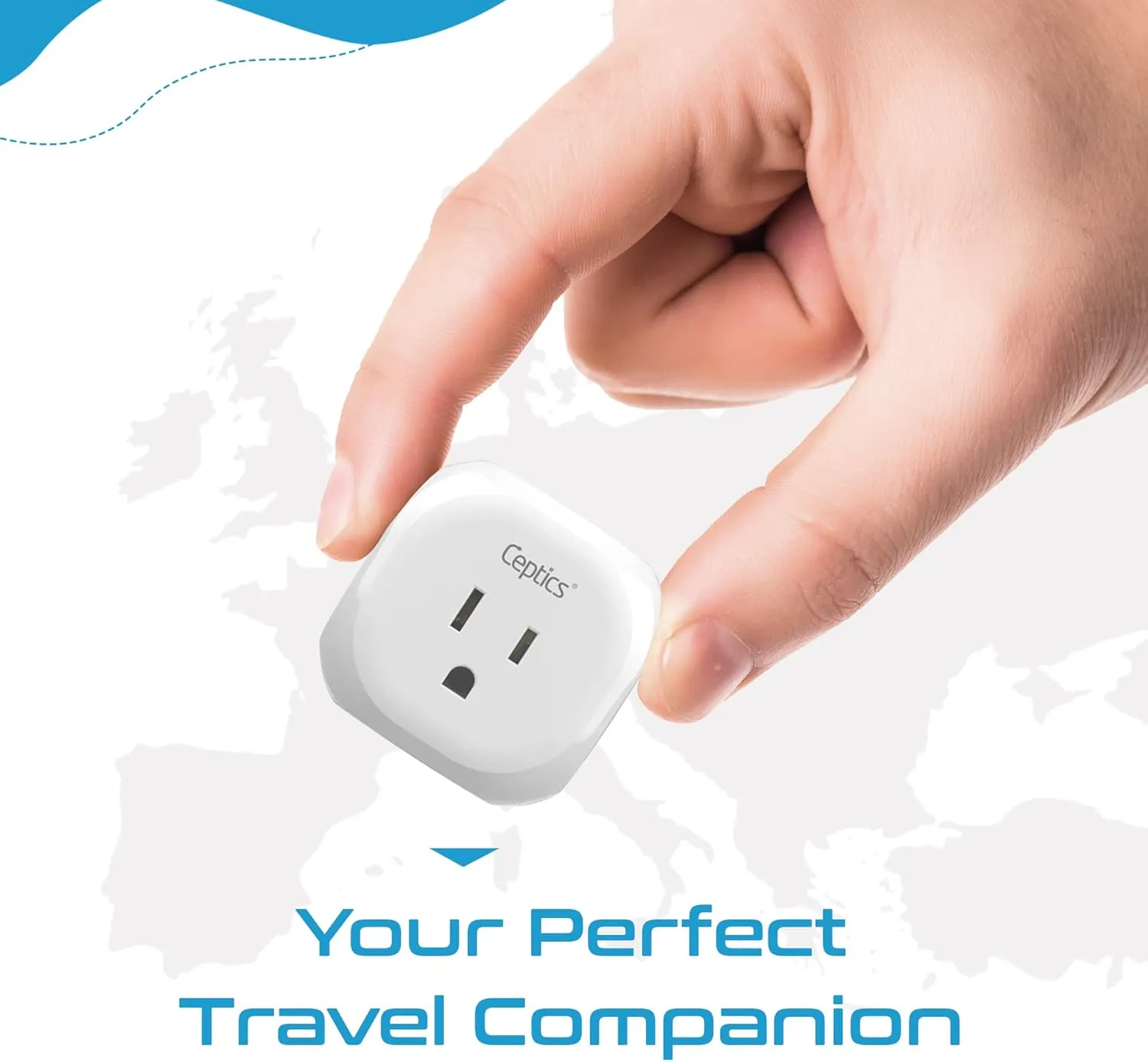 Ceptics Australia, China Travel Adapter - 5 Input with 20W PD-QC 3.1A Dual USB-C and USB - Ultra Compact - Light Weight - USA to Any Type I Countries Such as New Zealand, Argentina and More
