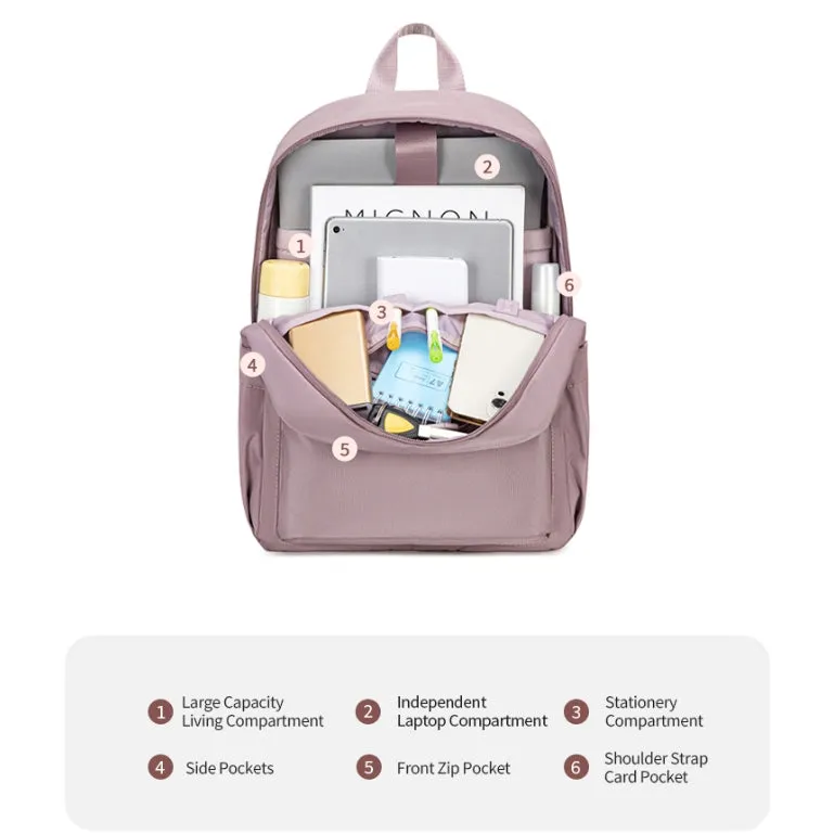 Chantria Crystalz Women Laptop Backpack Multi Compartment Business Travel Laptop Backpack (15.6'')