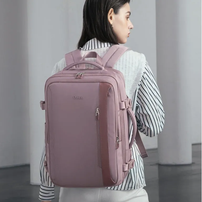 Chantria Rosez Women Expandable Laptop Backpack Business Travel Laptop Backpack (15.6'')