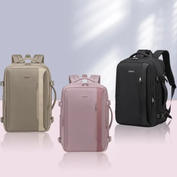 Chantria Rosez Women Expandable Laptop Backpack Business Travel Laptop Backpack (15.6'')