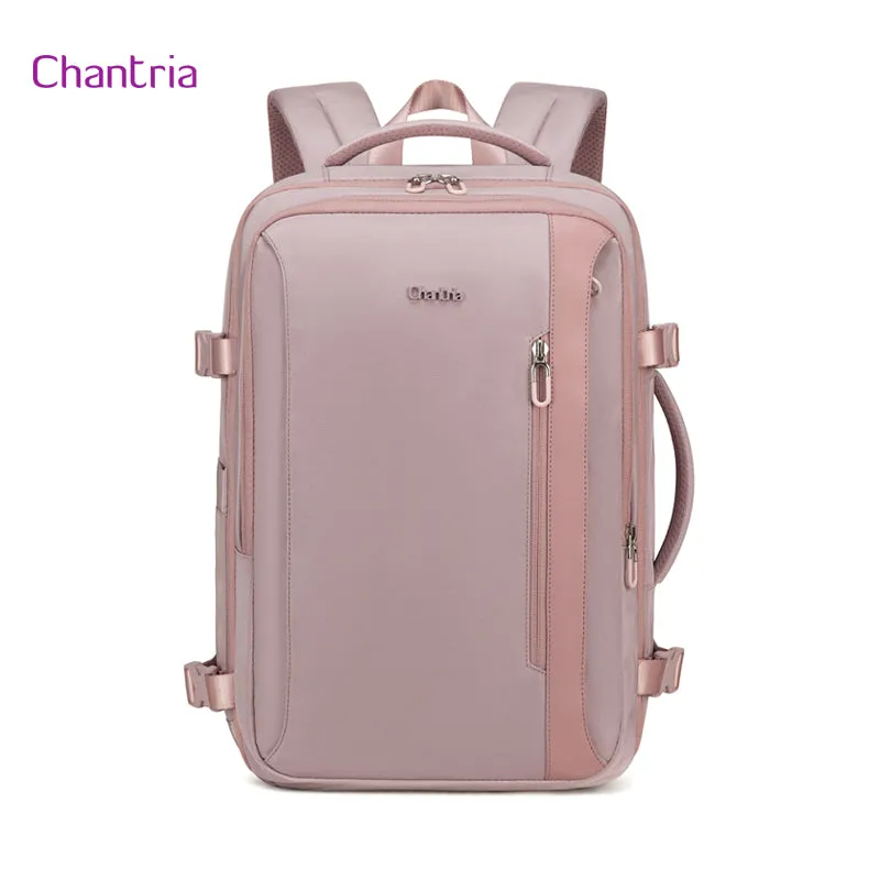 Chantria Rosez Women Expandable Laptop Backpack Business Travel Laptop Backpack (15.6'')