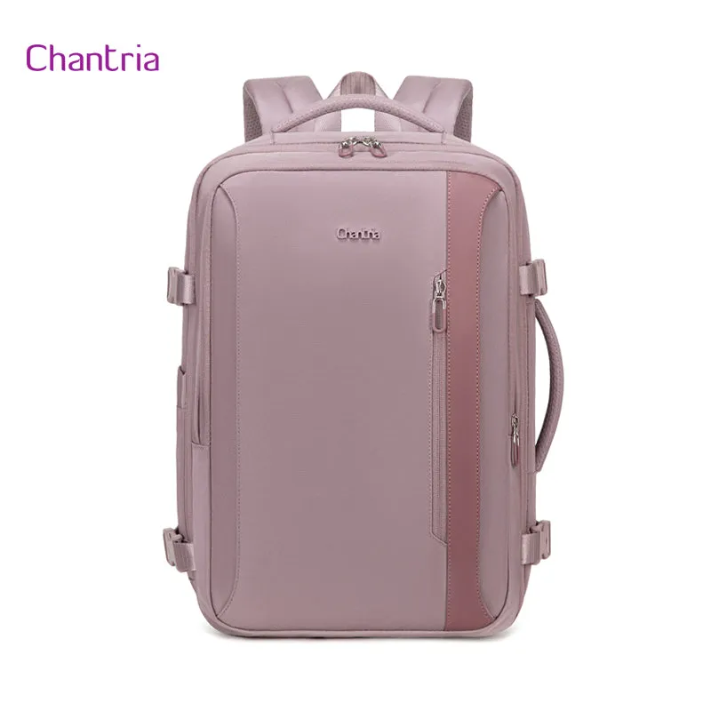 Chantria Rosez Women Expandable Laptop Backpack Business Travel Laptop Backpack (15.6'')