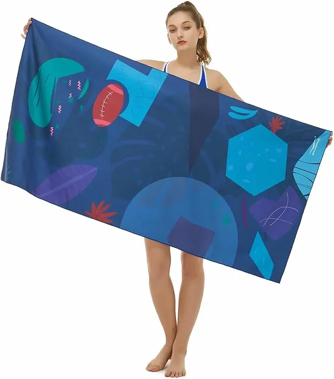 CHARS Microfiber Quick Drying Beach Towel Super Absorbent & Sand Free Towel for Kids Teens Adults Travel Gym Camping Pool Yoga Outdoor and Picnic(63"×31"/63"×39")