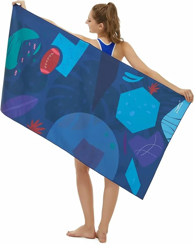 CHARS Microfiber Quick Drying Beach Towel Super Absorbent & Sand Free Towel for Kids Teens Adults Travel Gym Camping Pool Yoga Outdoor and Picnic(63"×31"/63"×39")