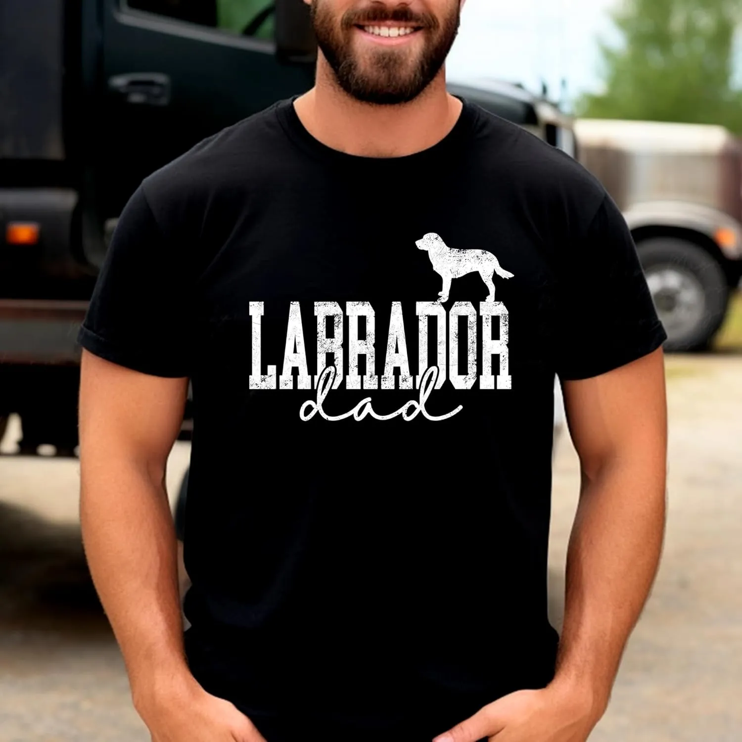 Chillever - Personalized Dog Dad Shirt – Custom Dog Lover Gift with Name on Sleeve, Sweatshirt for Pet Owners