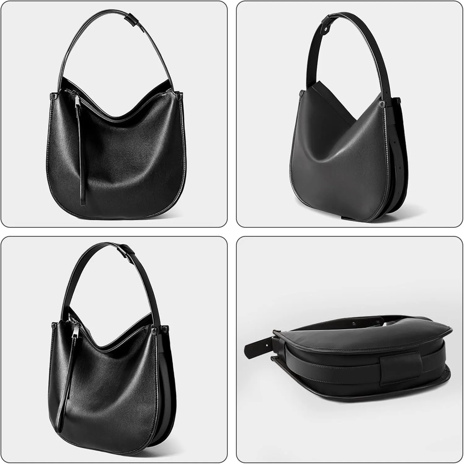 cjc Tote Bag, Modern Tote Bag for Women, Leather Tote Bag for Work,Tote Bag with Zipper Shoulder Bag, Leather Tote Bags Daily