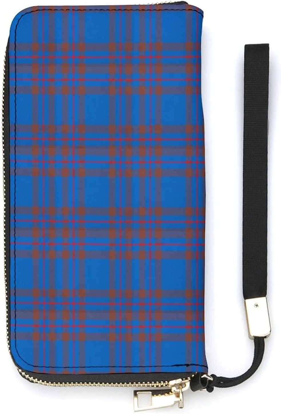 Clan Elliot Tartan Chiffon Handbag Zipper Travel Wallet Large Capacity