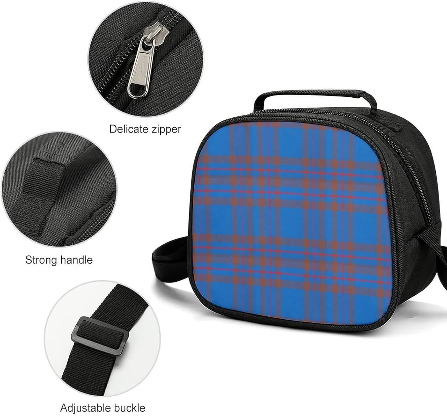Clan Elliot Tartan Chiffon Large Capacity Portable Meal Bag