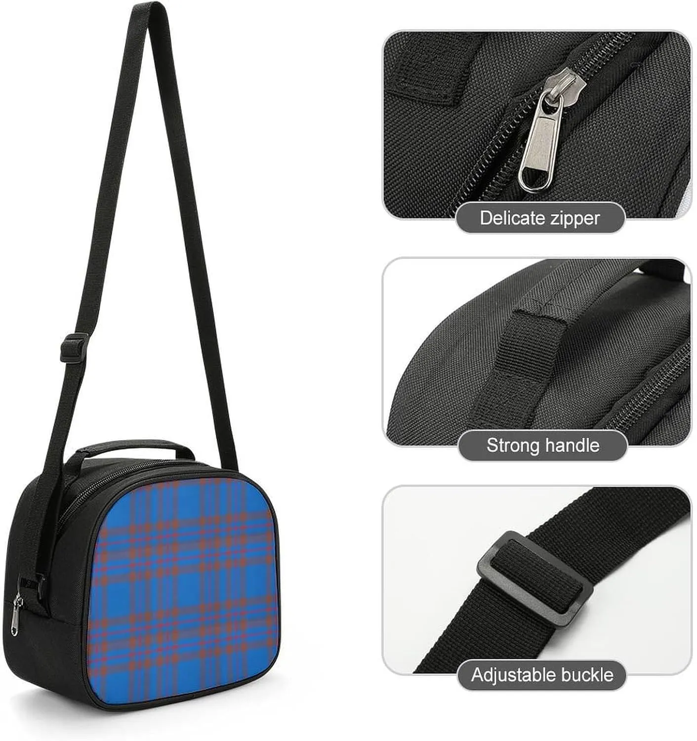 Clan Elliot Tartan Chiffon Large Capacity Portable Meal Bag