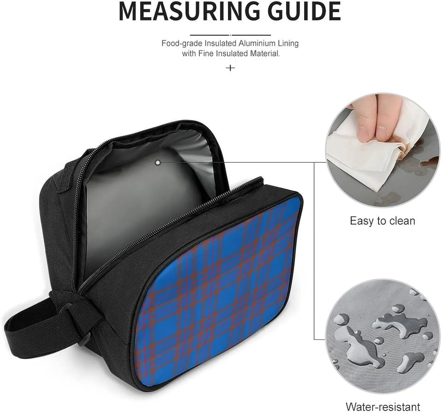 Clan Elliot Tartan Chiffon Large Capacity Portable Meal Bag