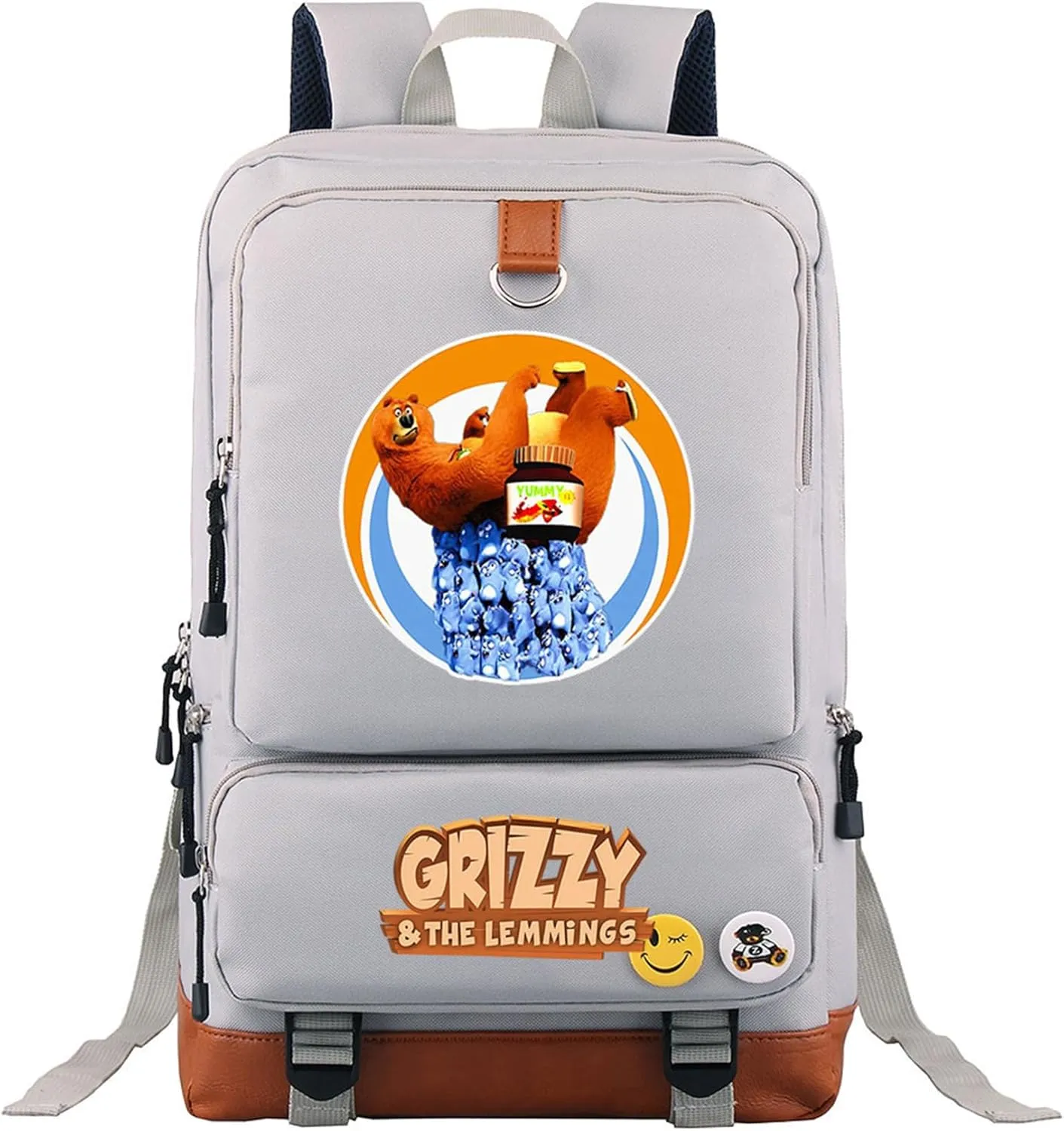 Classic Wear Resistant Laptop Bag Cartoon Casual Backpack Lightweight Large Capacity Travel Knapsack