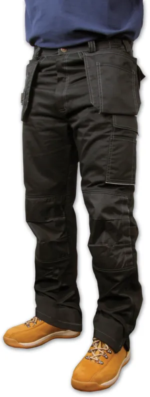 Click Shawbury Multi Pocket Work Trousers Black or Navy 30" - 50" Reg & Tall Leg