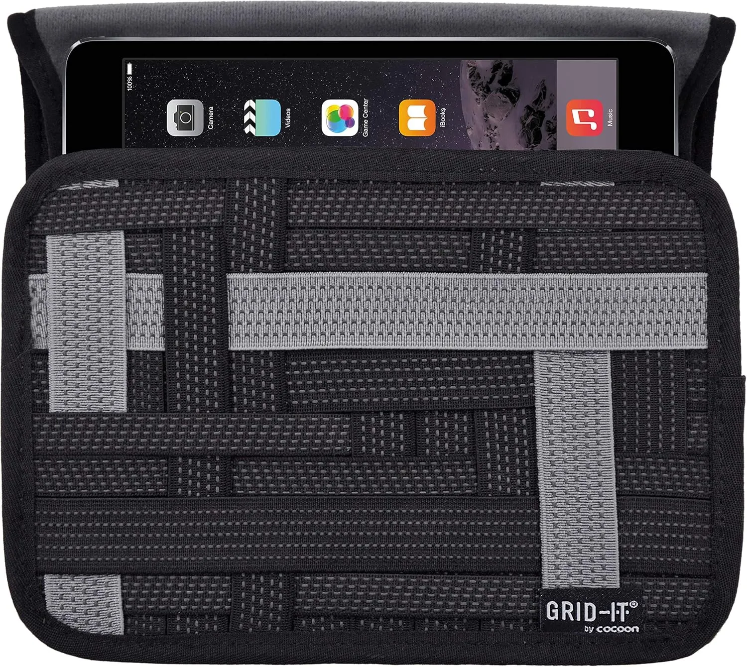 Cocoon CPG35BK GRID-IT!® Wrap 7 Tablet Accessory Organizer (Black)