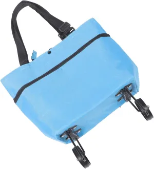 Collapsible Trolley Shopping Bag, Blue, ABS, Large Capacity, Easy Movement