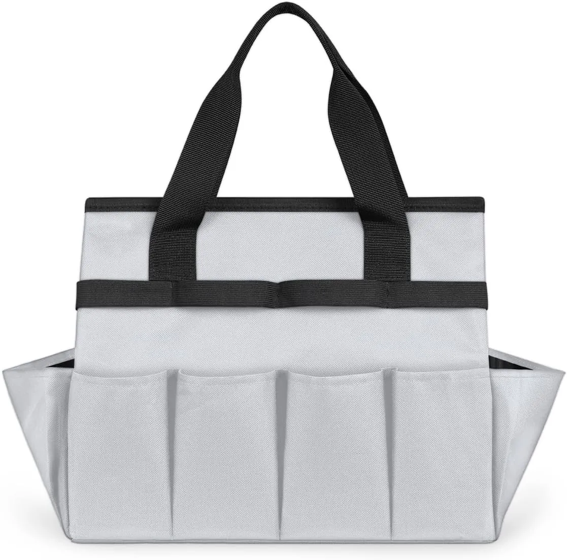 Color Mushroom Fungus Plant Printing Garden Tool Bag with 10 Pockets Easy Access Garden Tote Storage Bag Wear-Resistant & Reusable with 2 Handles Gardening Gifts 13" X 2.8" X 6.8"