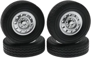 Compatible with WPL D12 for Mini 1/16 RC Drift Truck Car Upgrade Spare Parts Replacement Accessories 4Pcs Rubber Wheel Tire Tyre RC Wheel Tires