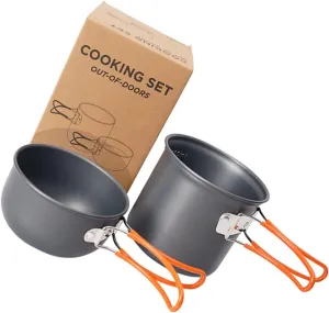 Cooking Equipment Camping Portable Lunch Box Folding Pot Outdoor Camping Army Lunch Box Non-Stick Cooking Pot