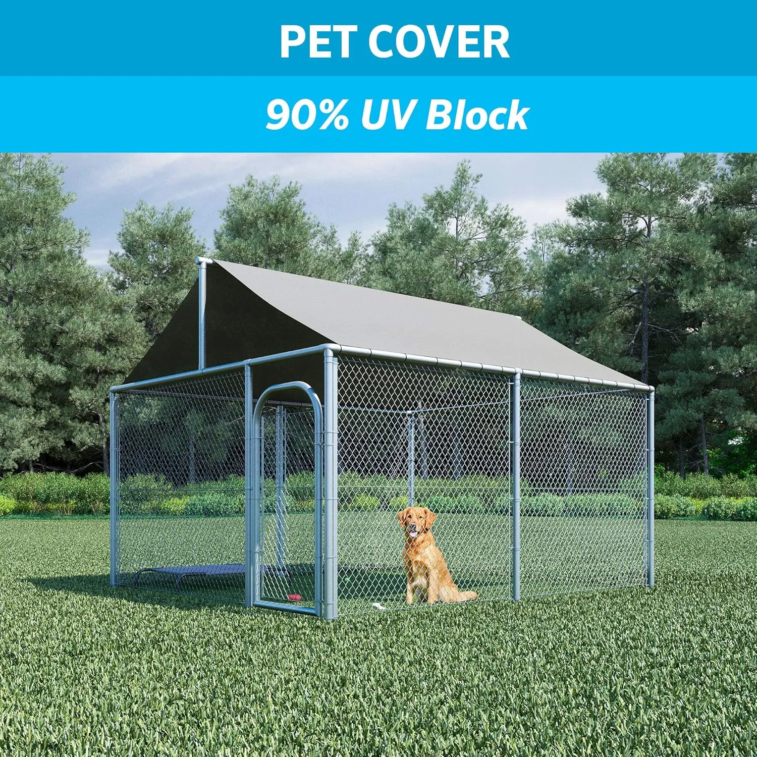 Coolaroo 457860 Shade Fabric with 90% UV Protection (6'x50'), 6' x 50', Stone