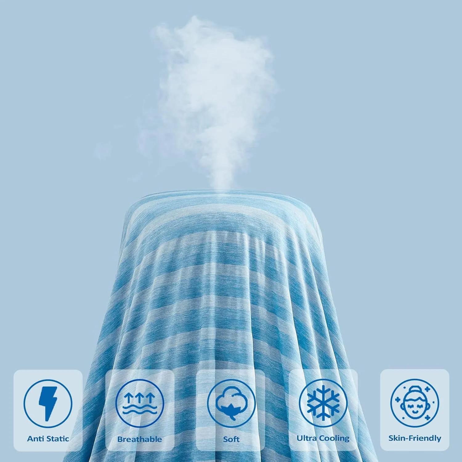 Cooling Blankets for Hot Sleepers, Arc-Chill Q-Max >0.5 Cool Fiber, Summer Cooling Throw Blanket for Hot Weather, Keeps Body Cool for Night Sweats, Soft Lightweight Sofa Blankets for Kid Adults