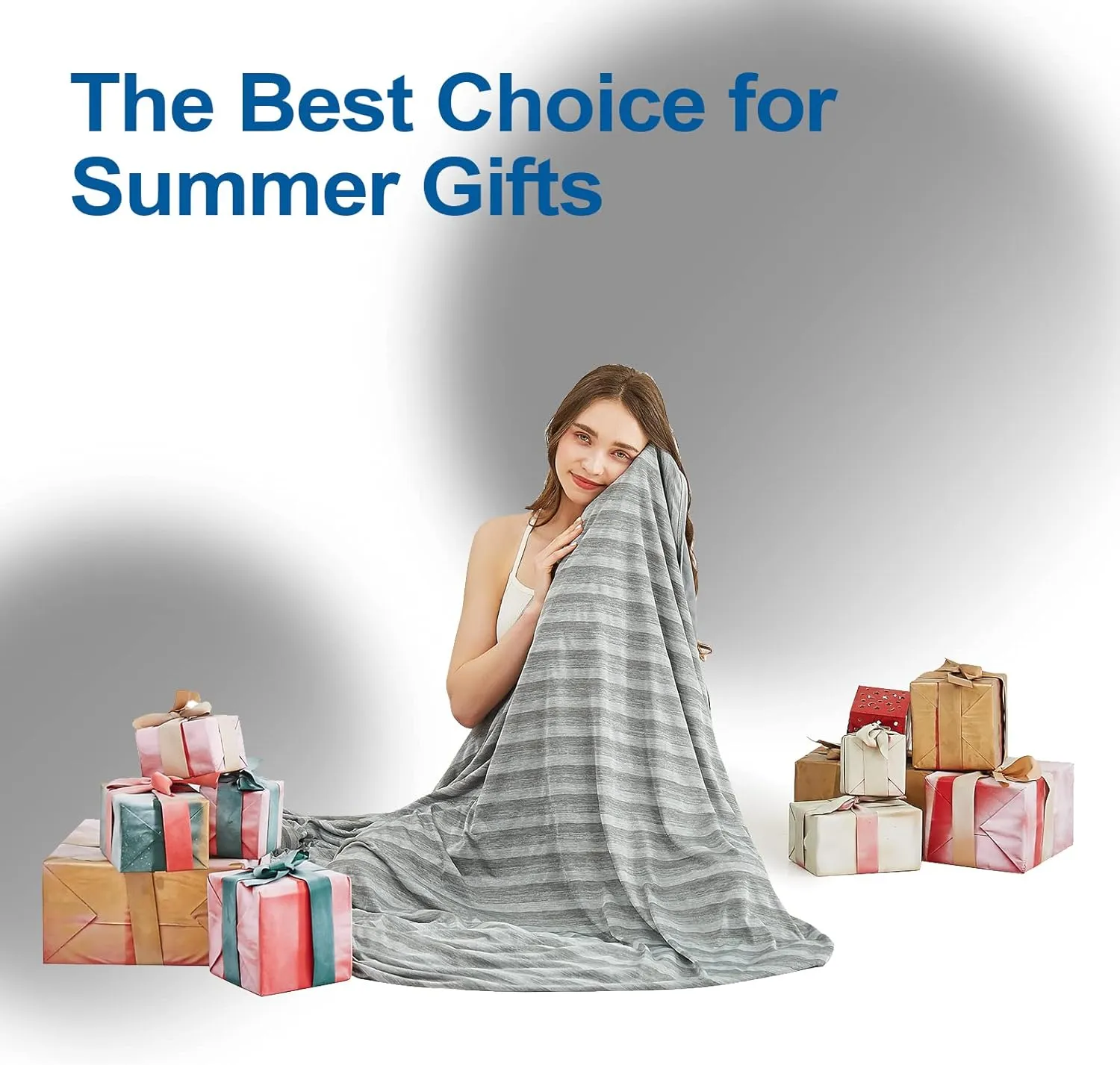 Cooling Blankets for Hot Sleepers, Arc-Chill Q-Max >0.5 Cool Fiber, Summer Cooling Throw Blanket for Hot Weather, Keeps Body Cool for Night Sweats, Soft Lightweight Sofa Blankets for Kid Adults