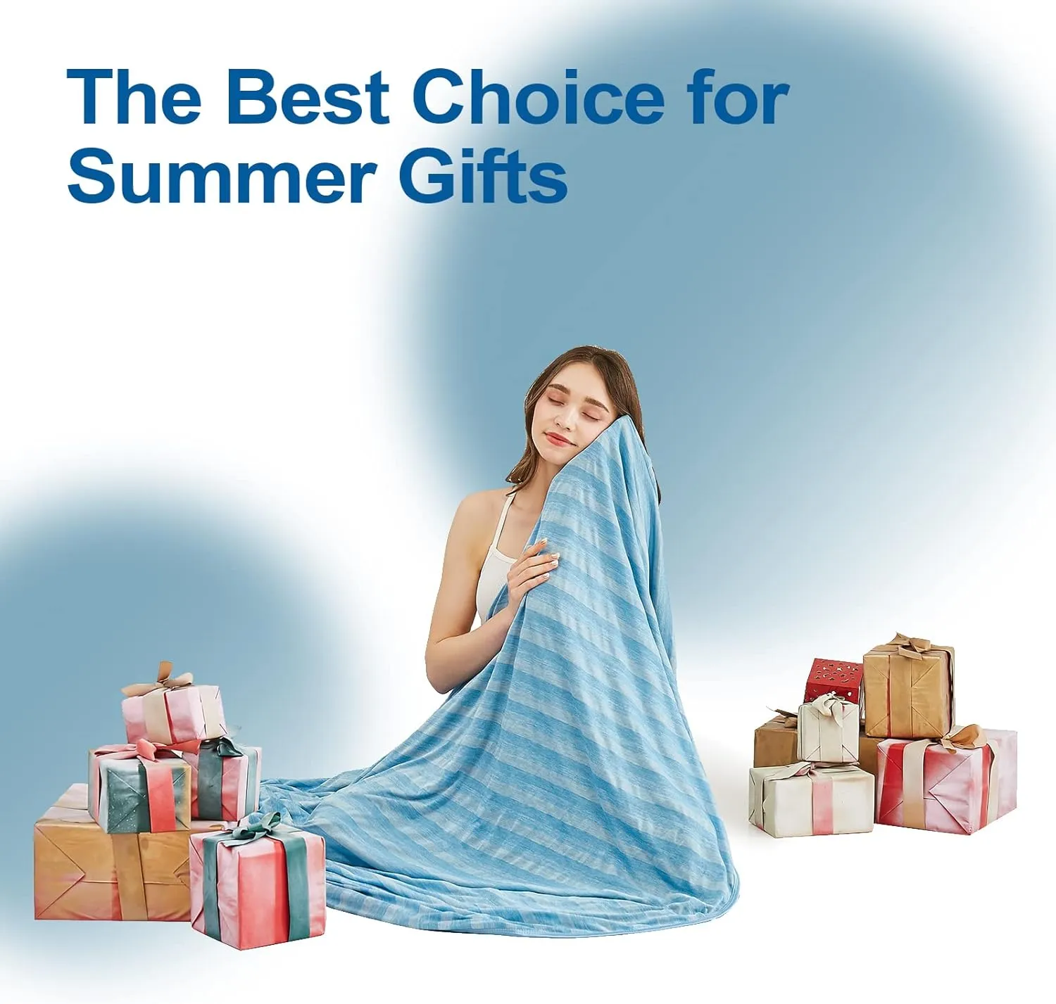 Cooling Blankets for Hot Sleepers, Arc-Chill Q-Max >0.5 Cool Fiber, Summer Cooling Throw Blanket for Hot Weather, Keeps Body Cool for Night Sweats, Soft Lightweight Sofa Blankets for Kid Adults