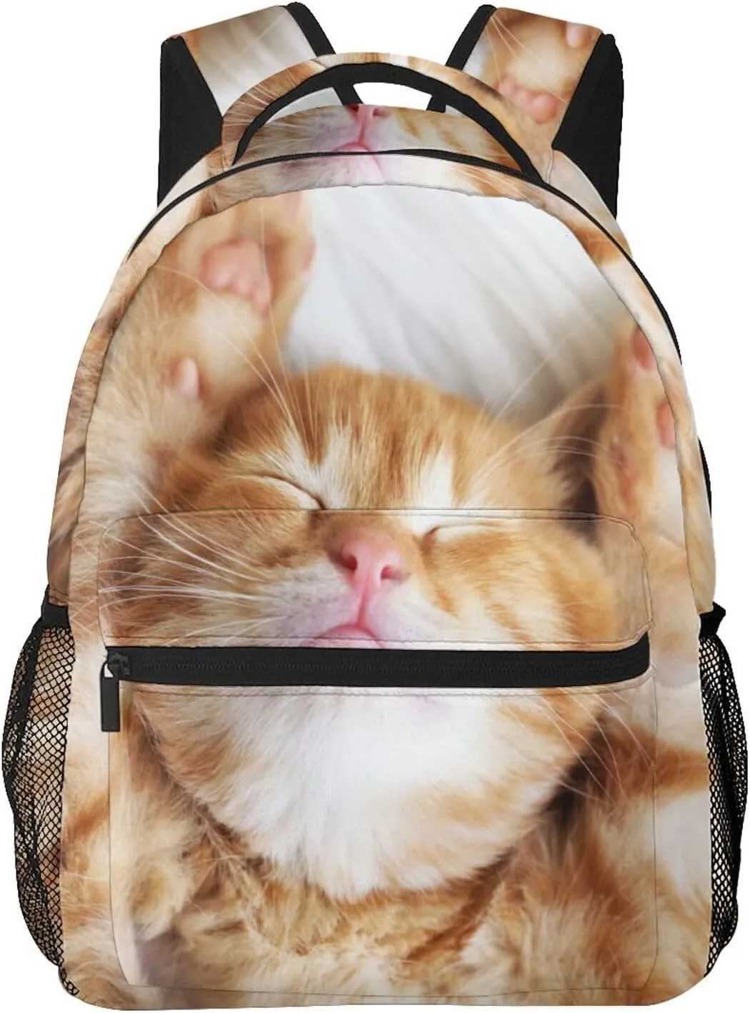 Coral Velvet Bath Designs Cat Backpack Laptop Backpack Sports Travel Shoulder bag Light casual backpack