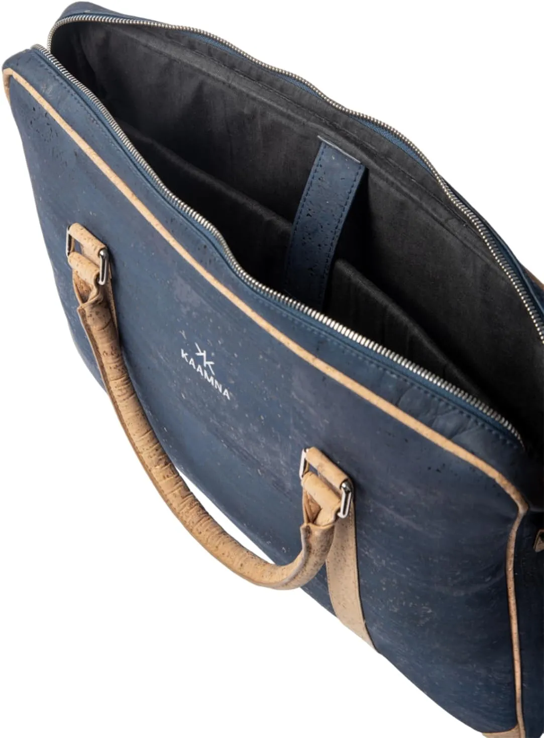 Cork Slim Laptop Bag - Unisex Luxury Work Briefcase For Men & Women - Sustainable Vegan Leather Business Bag