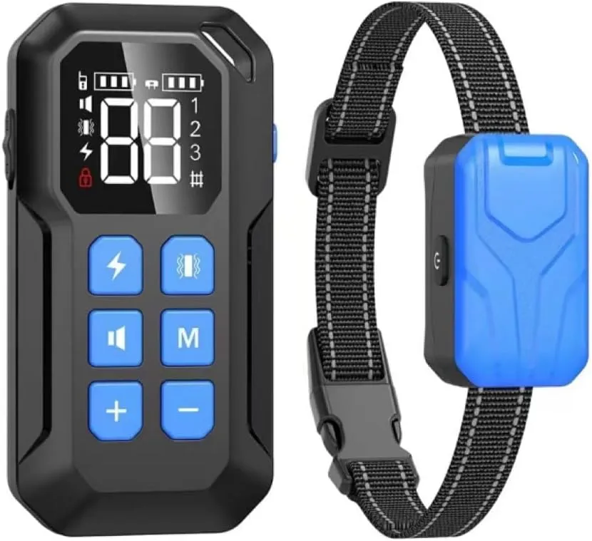 CPPSLEE Wireless Fence for Dogs, Electric Dog Fence, Electric Fence for Dogs, 2 in 1 Wireless Dog Fence System and with Waterproof Dog Training Collar Adjustable Range Up to 1000Ft