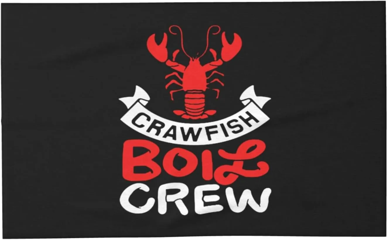 Crawfish Boil Crew Extra Large & Super Soft Beach Towel - Oversized Quick-Drying Sand Towel, Highly Absorbent, Perfect for Beach & Pool