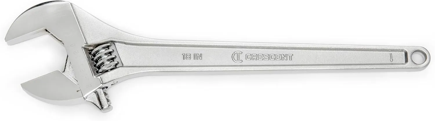Crescent Adjustable Tapered Handle Wrench - Boxed - Home Improvement, Garage & Mechanic Versatile Hand Tool - 18" - AC218BK