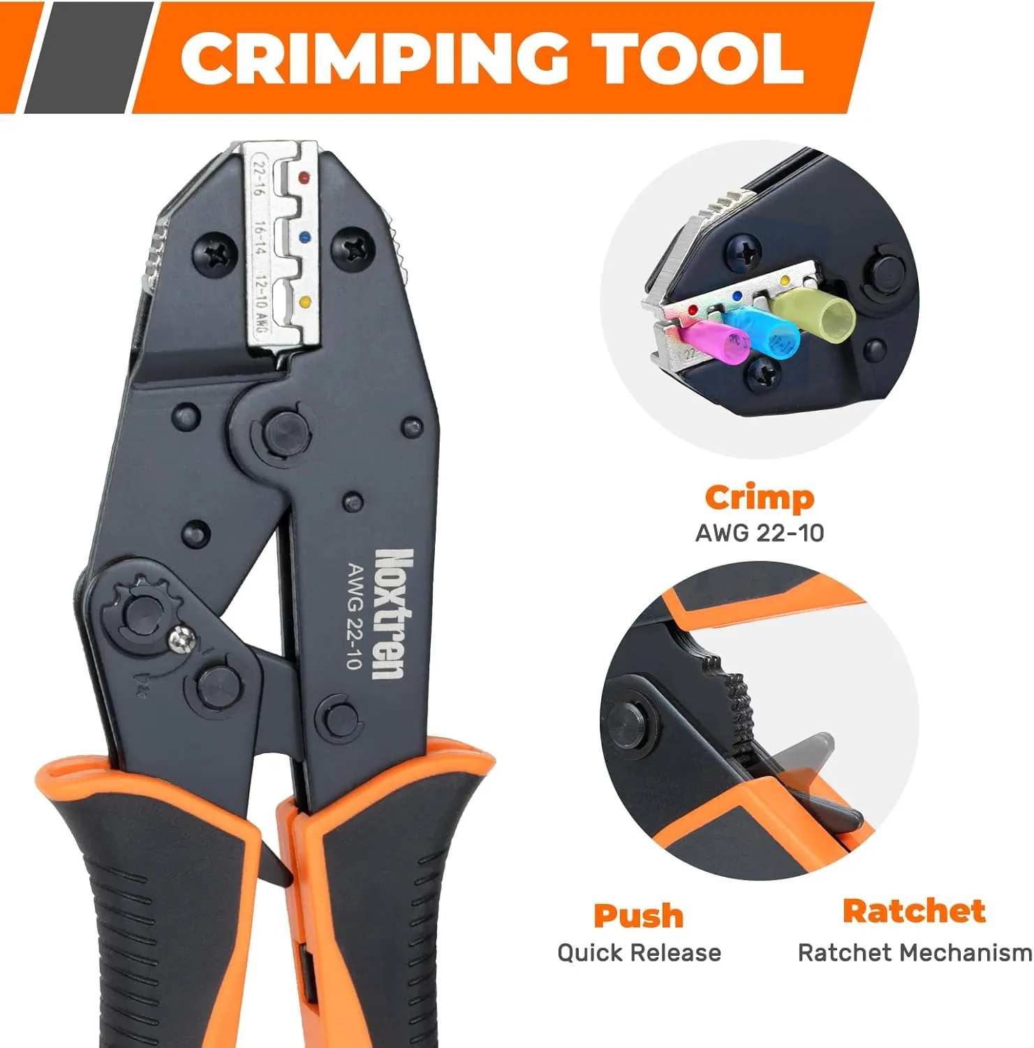 Crimping Tool For Heat Shrink Connectors, 310PCS AWG 22-10 Waterproof Automotive Marine Grade Heat Shrink Wire Connectors and Wire Stripper