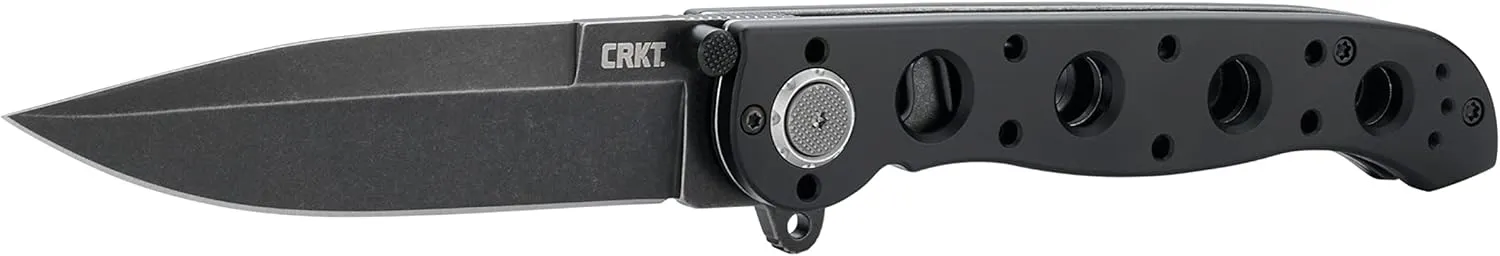 CRKT M16-03DB Folding Pocket Knife: Assisted Opening EDC, Deadbolt Lock, D2 Stonewash Blade, Reversible Pocket Clip Stonewash Blade, Aluminum Handle
