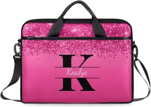 Custom Laptop Bag for Women Men Personalized Name 13 14 15.6 inch Laptop Messenger Shoulder Bags
