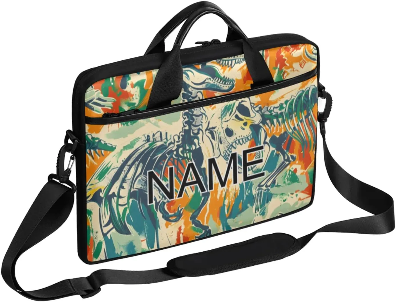 Custom Laptop Bag with Name Personalized 15 Inch Shoulder Computer Bag