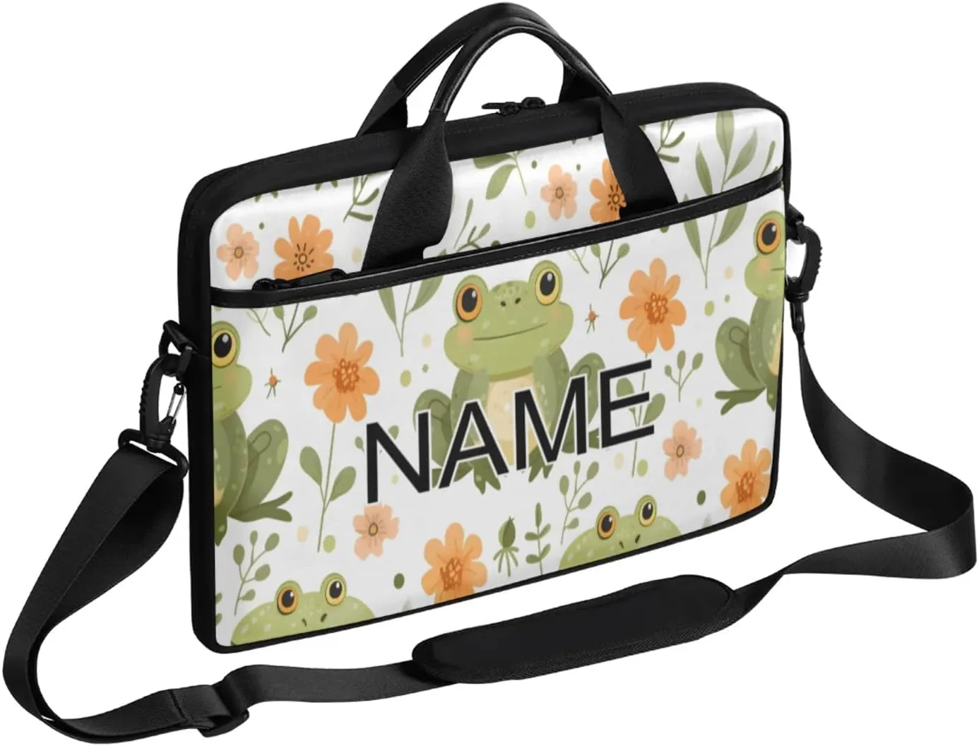 Custom Laptop Bag with Name Personalized 15 Inch Shoulder Computer Bag
