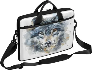 Custom Laptop Bag with Name Personalized 15 Inch Shoulder Computer Bag
