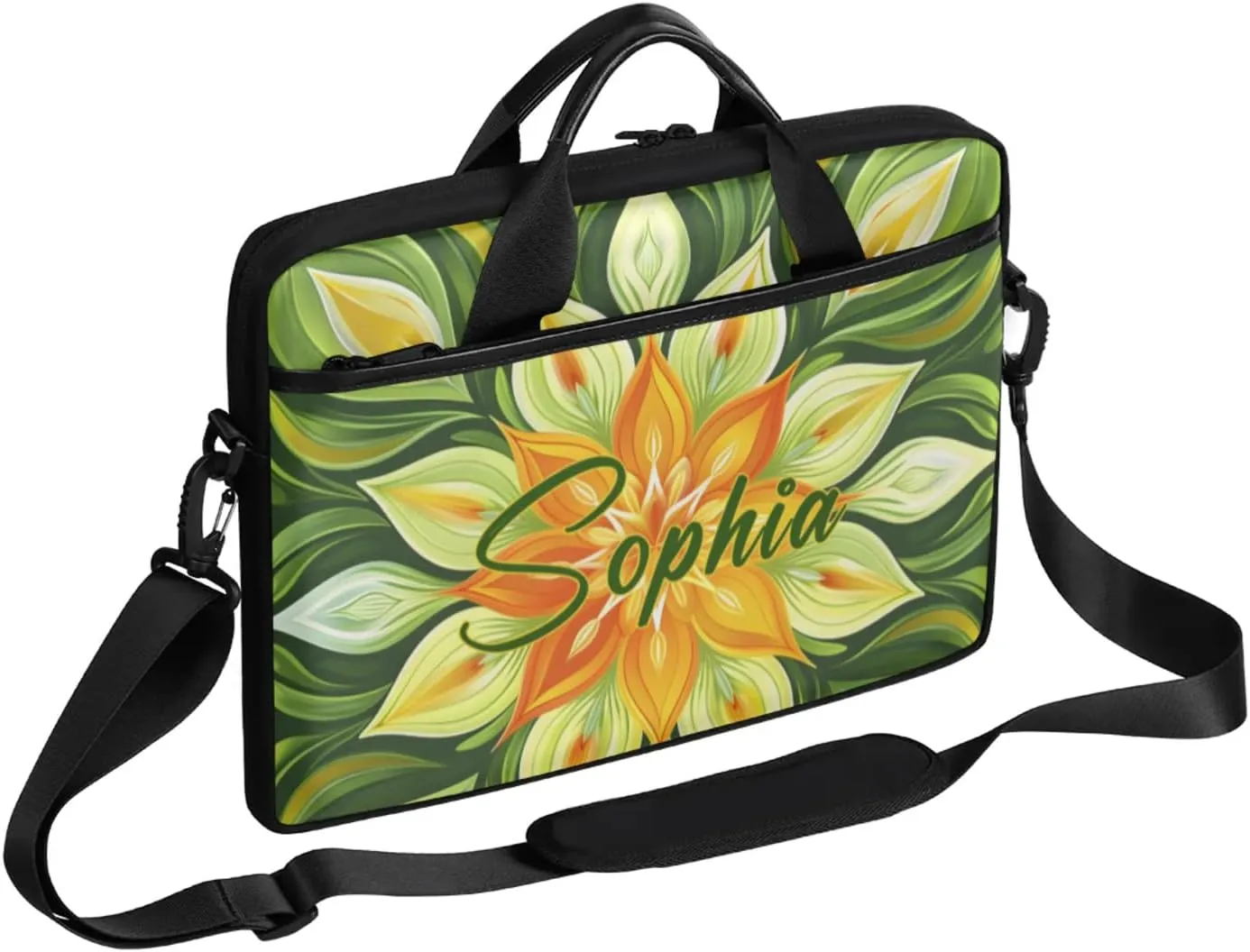 Custom Laptop-Bag with Name,Lightweight Portable Personalized Shoulder Computer-Bag,Customized Briefcase for Women