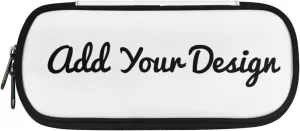 Custom Pencil Pouch for Men Add Your Picture Name Personalized Pencil Case for Men High Capacity Office Stationery Organizer for Travel Outdoor