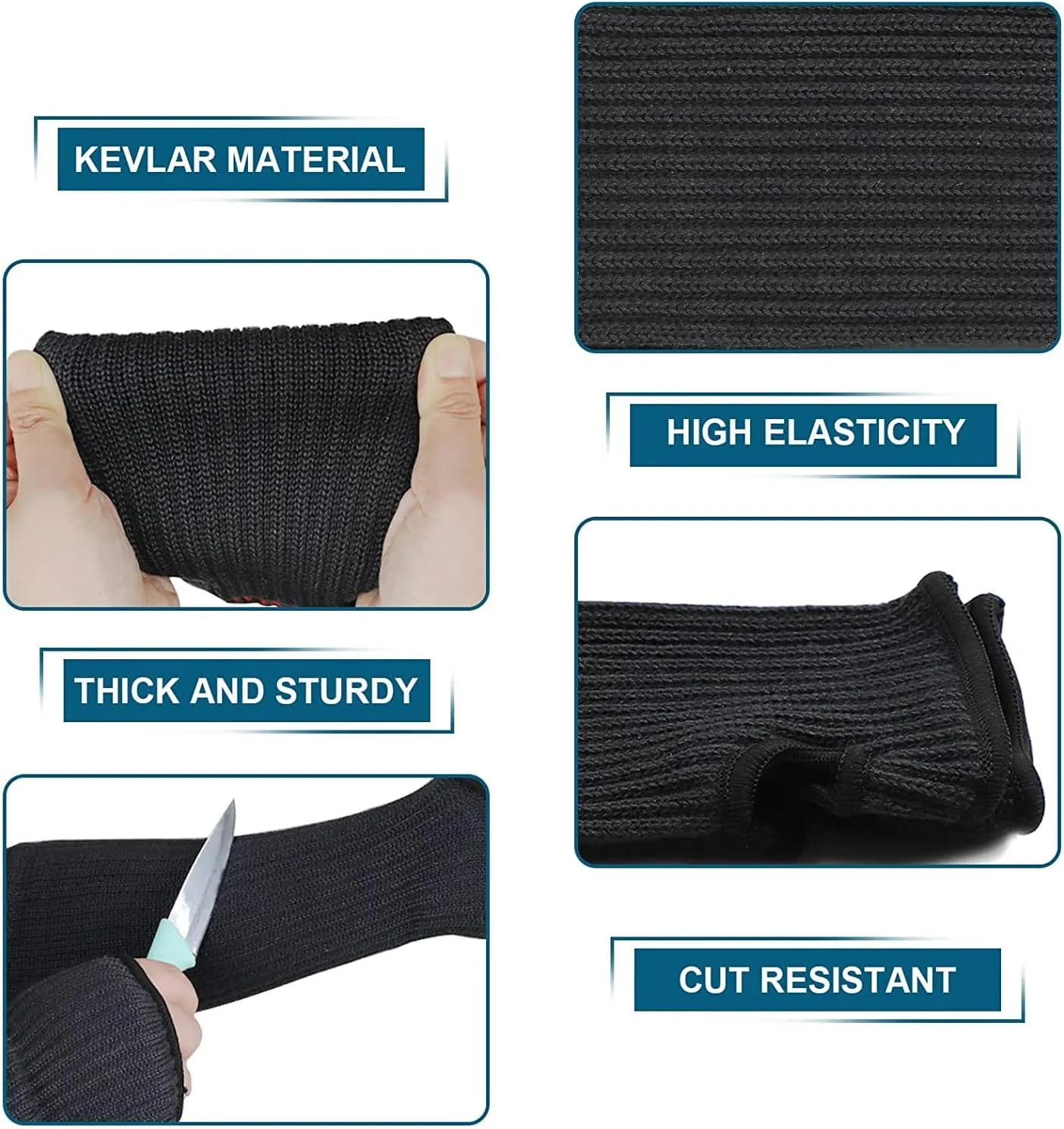 Cut Resistant Arm Protector Gardening Sleeves for Men Women with Thumb Hole - Lightweight & Breathable Farmers Sleeves for Thin Skin & Bruising - Arm Sleeves for Garden, Welding, Biting, Pet Grooming