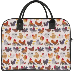 Cute Cats Head Fashionable Large Capacity Travel Handbag Unisex