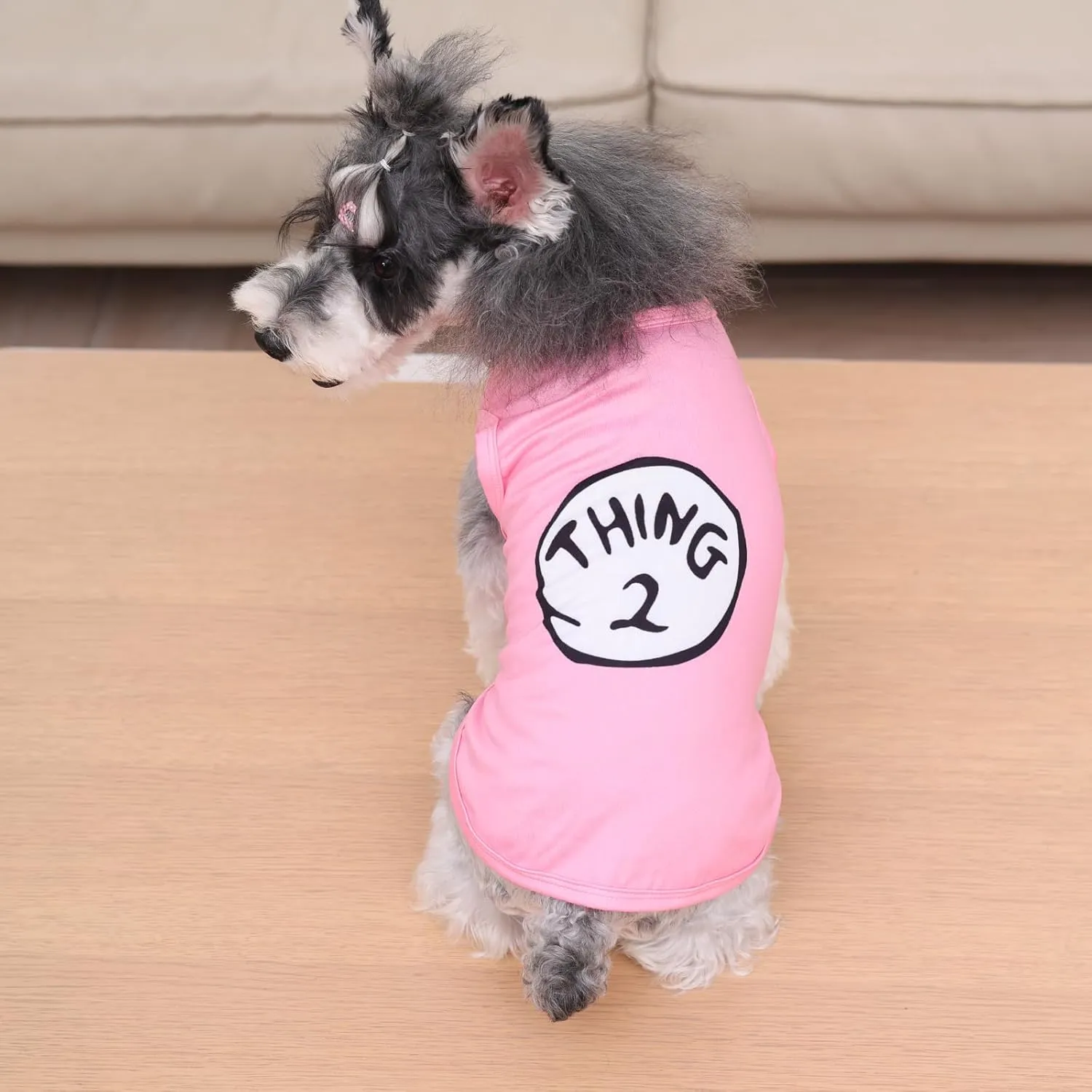 CuteBone Dog Shirts 2-Pack Soft Pet Clothes Breathable Summer Vest for Small Puppy and Stretchy Cat Apparel 2BX21XS-D