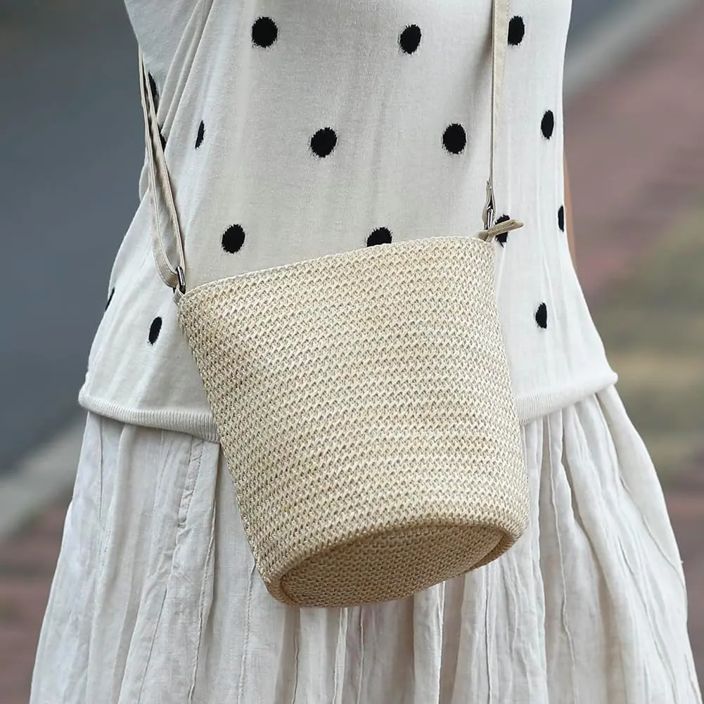 Cylindrical Crossbody Bag For Women