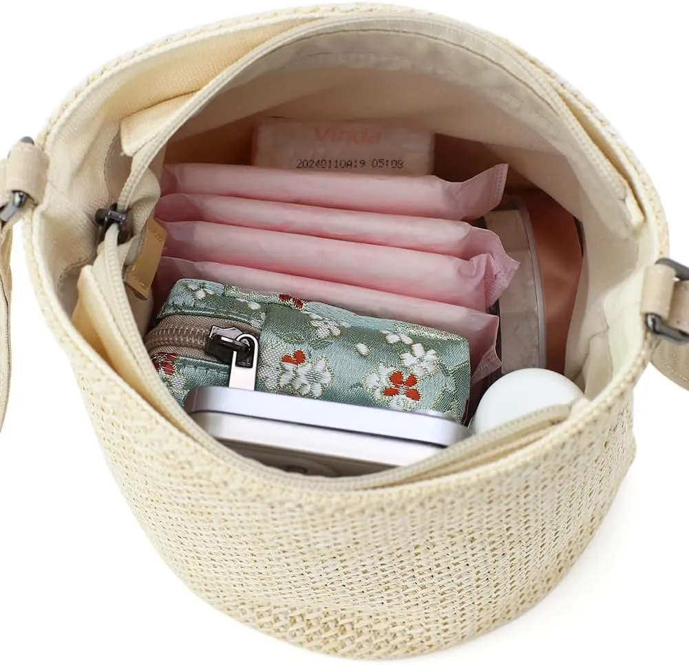 Cylindrical Crossbody Bag For Women