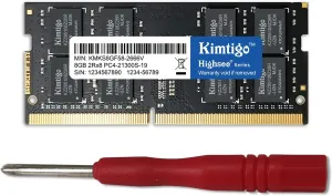 DDR4 2666 8G Laptop Dram 2666MHz (PC4-21300) CL19 (Compatible with 2400MHz or 2133MHz) 1.2V Notebook 1Rx8 Single Rank 260 Pin SODIMM Laptop PC Computer Memory RAM(8GB)